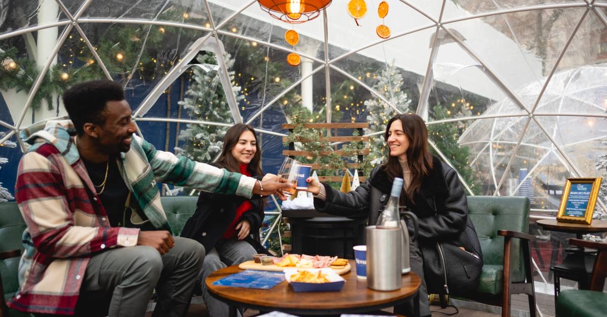 Cozy Igloos at Winter Village